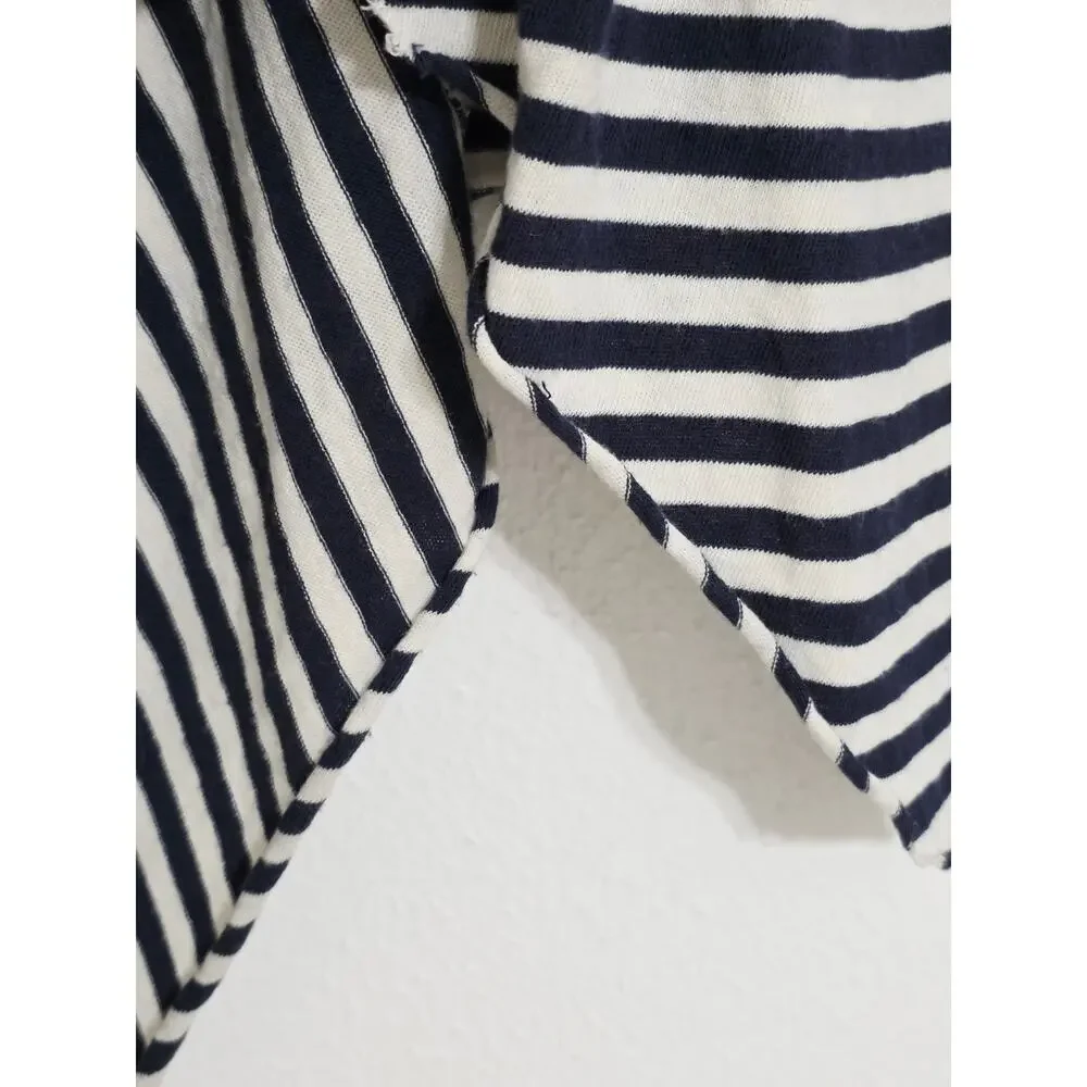 Free People We the Free Angel Striped T-Shirt Navy White Size Small - Picture 8 of 9